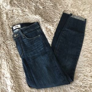 Paige Skinny Crop Step Jeans
